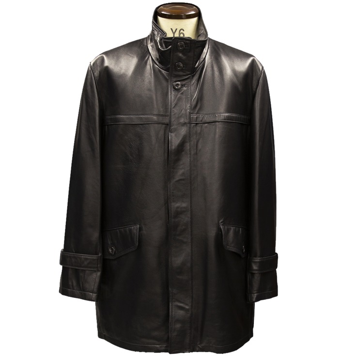 Paris Collection Brand 本革 レザーハーフコート 通勤コート メンズ パリコレクションブランド 6716 Outlet レザージャケット 革ジャンの通販 リューグー
