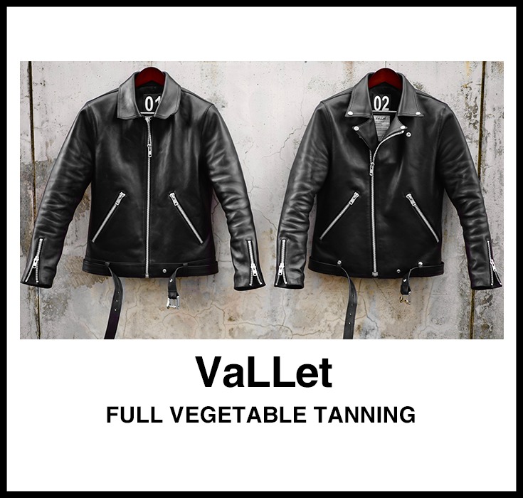 VALLET 本革 ダブルライダースジャケット メンズ ヴァレット VALLET02VG レザージャケット/ライダースジャケット