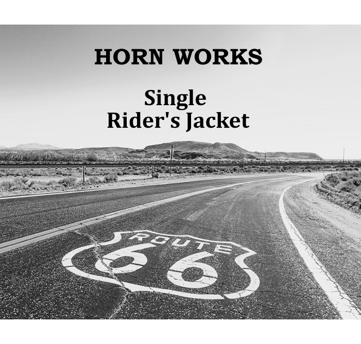 Horn Works 本革 シングルライダースジャケット メンズ ホーンワークス 4762 レザージャケット バイカージャケット レザージャケット・ 革ジャンの通販 リューグー