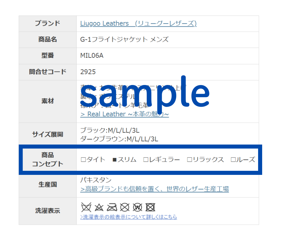 商品コンセプト