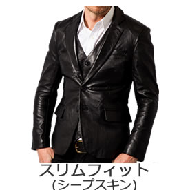 【海外正規品】  本革 テーラードジャケット テーラードジャケット