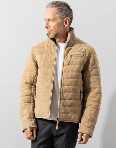 WNG20A Suede Puffer Jacket